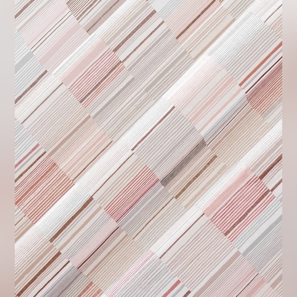 No. 918 Colby Offset Stripes Sheer Rod Pocket Curtain Panel; 2 Single Panels - Picture 4 of 8